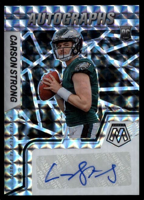 Panini Mosaic Rookie Autographs Carson Strong Auto Philadelphia