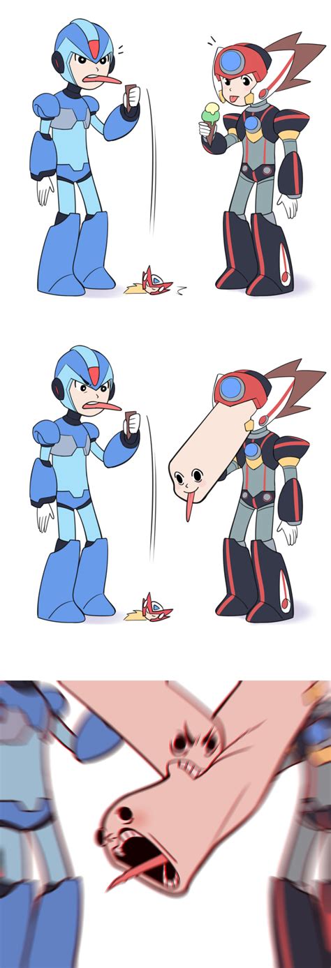 X And Axl Enjoying Some Ice Cream Mega Man Rockman Know Your Meme