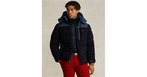 Polo Ralph Lauren The Gorham Utility Hybrid Down Jacket In Blue For Men