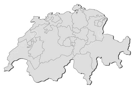 Mapa Politico De Suiza