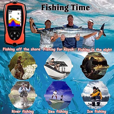 Lucky Portable Fish Finder Handheld Kayak Fish Finders Wired Fish Depth