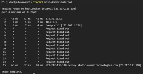 Host Docker Internal Is Not Accessible In Windows Server Core