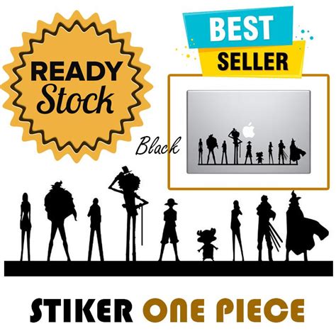 Jual Stiker Mobil Siluet One Piece Luffy Team Cutting Sticker Laptop