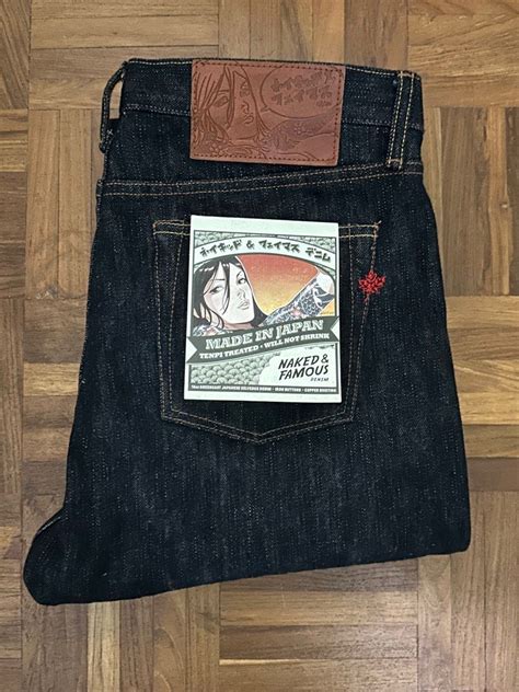 NAKED FAMOUS DENIM Weird Guy MIJ Aomidori Selvedge Men S Fashion Bottoms Jeans On