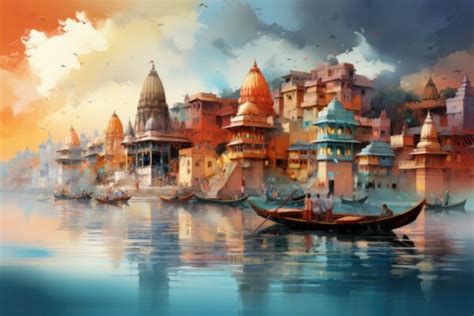 Banarasiya, Ancient Varanasi City Art Wallpaper for Wall - Magic Decor