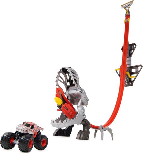 Monster Jam Thunderroarus Drop Playset With Exclusive Monster Truck Over 6 Feet Tall Lights