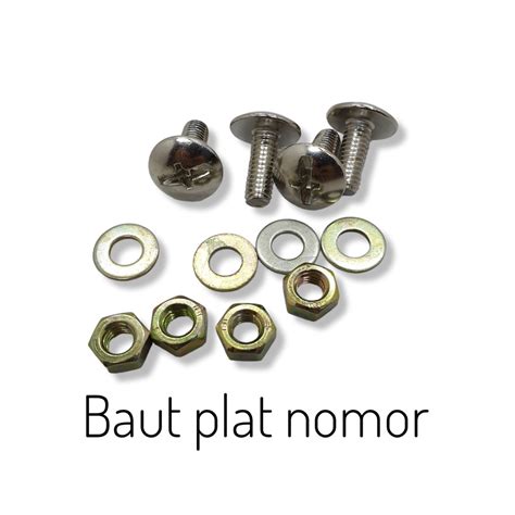 Jual Baut Ring Mur Baut Plat Nomor Motor Universal Semua Motor Mobil