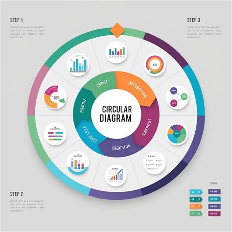 Infograf A De Diagrama Circular Plano Imagen Premium Generada Con Ia