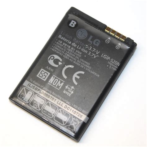 Original Oem Lg Lgip N Li Ion Battery Pack Mah V For