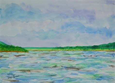 Mississippi River Brownsville Minnesota Painting By Troy Thomas Fine