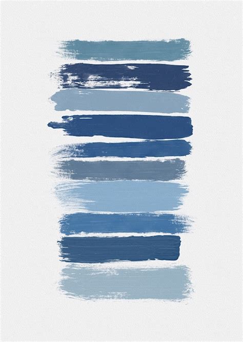 Ombre Blue Posters And Prints By Orara Studio Printler