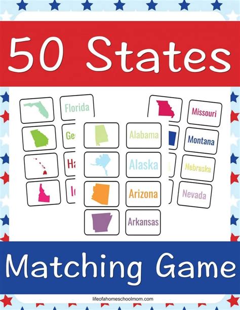 Engage Young Minds with a FREE 50 States Matching Game