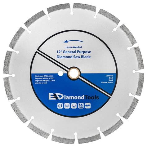 Ediamondtools In Laser Welded Diamond Saw Blade For Concrete Brick