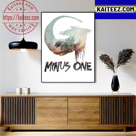 Godzilla Minus One Official Poster Art Decor Poster Canvas - Kaiteez