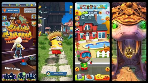 Subway Surfers Vs Temple Run Vs Minions Rush Vs Talking Tom Gold Run