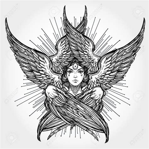 Seraphim Christian Tattoo Angel Wings Art Tattoo Magic Tattoo Art