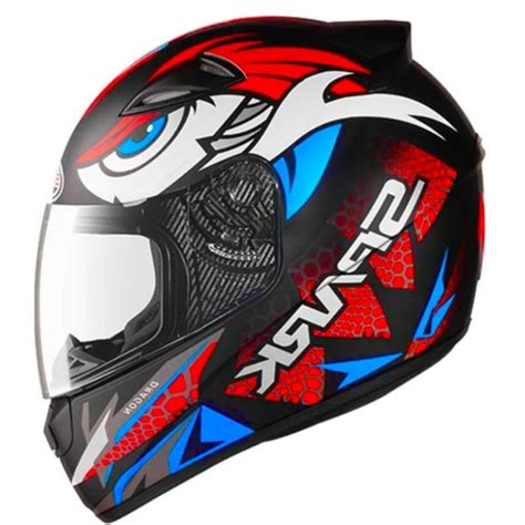 Capacete Fechado Spark Dragon Preto Fosco Vermelho Casa Do Motoqueiro