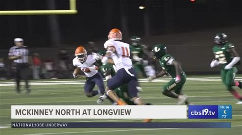 UNDER THE LIGHTS McKinney North Vs Longview YouTube