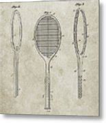 Pp Sandstone Vintage Tennis Racket Patent Poster Digital Art By