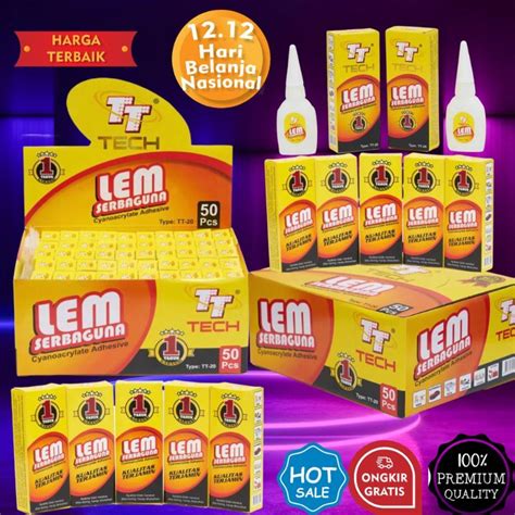 Jual Lem Serbaguna Lem Korea Lem Setan Merk Tt Tech Bahan Baku