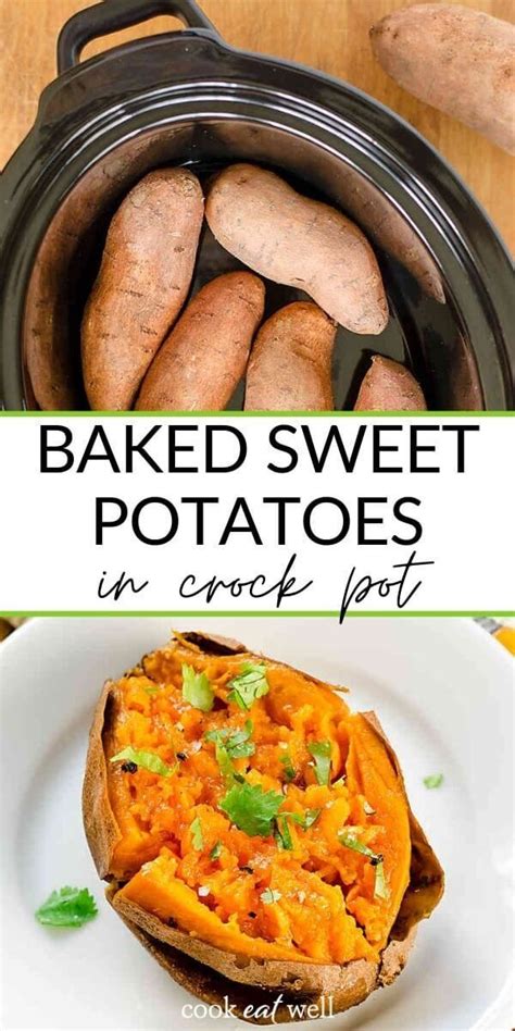 How To Bake Sweet Potatoes In A Crock Pot Easy Dinner Ideas Recipe Slow Cooker Sweet