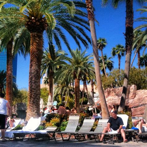 The Mgm Grand Pool Area In Vegas