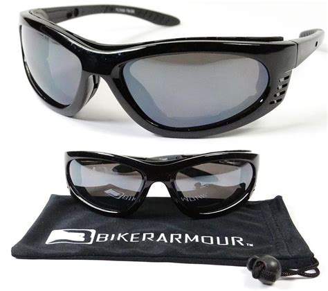 Wind Resistant Wrap Motorcycle Sunglasses Goggles Removable Foam Pad Large Ebay In 2021