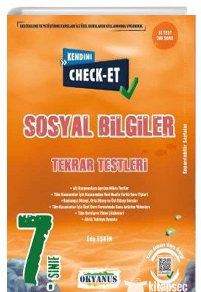 S N F Kendini Check Et Sosyal Bilgiler Tekrar Testleri Okyanus