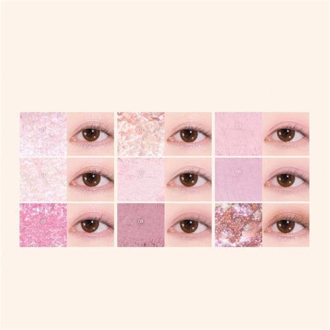 Korean 9 Colors Eyeshadow Palette Waterproof Matte Glitter Eye Shadow