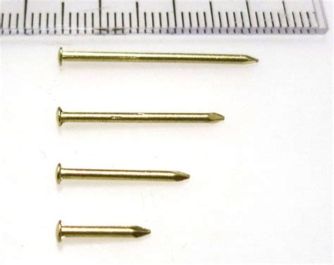 Solid Brass Tack Nails Brads Escutcheon Pins 12 X 4 25mm 18 X 532