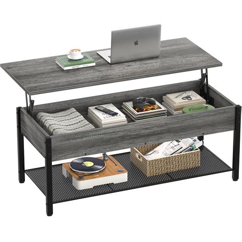 Homieasy Coffee Table, Lift Top Coffee Table with Storage Shelf and ...