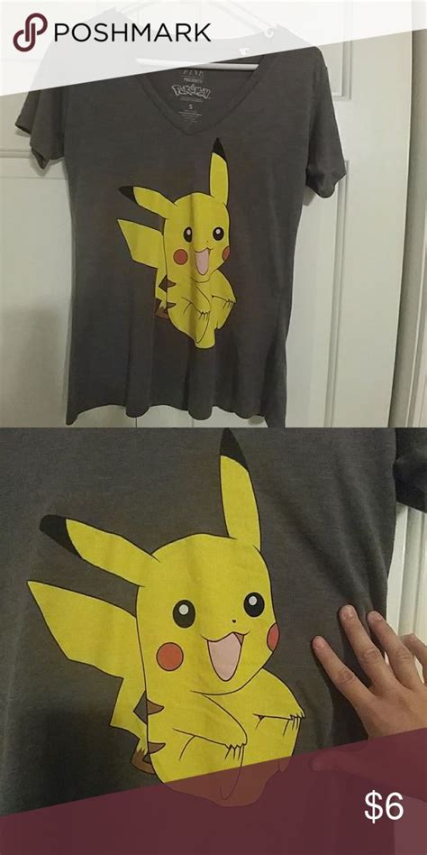 Someone Is Holding Their T Shirt Up To Show It S Pokemon Character On