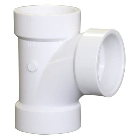 Nibco X X Pvc Dwv All Hub Long Radius Sanitary Tee