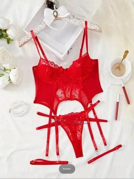 Conjunto De Lingerie Floral Renda Suti Aro Calcinha E Gargantilha Conjunto De