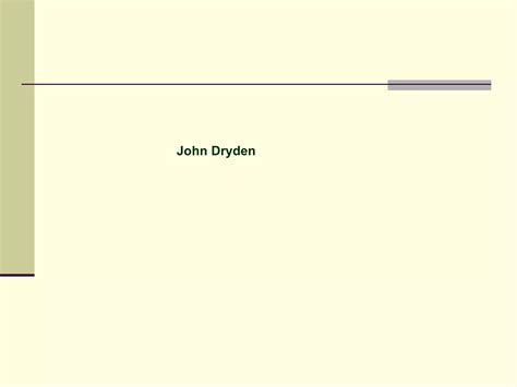 John dryden | PPT