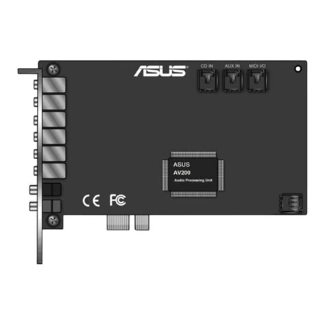 ASUS XONAR D2X USER MANUAL Pdf Download | ManualsLib