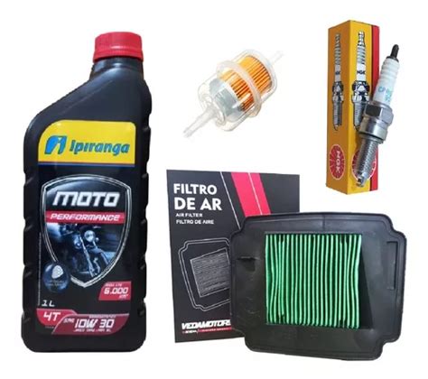 Kit Revisao Honda Biz I Troca Filtro Ar Combustivel Vela Frete Gr Tis