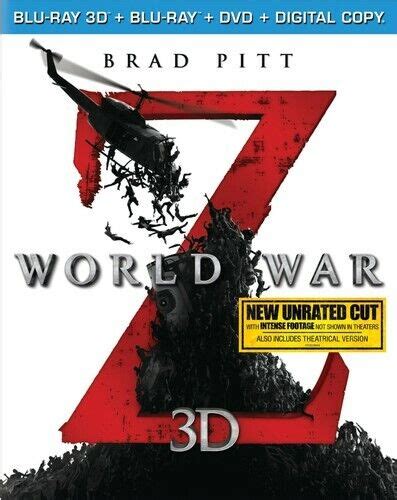 World War Z [blu Ray 3d Blu Ray Dvd Digital Copy] [3d Blu Ray] Like New 32429138149 Ebay