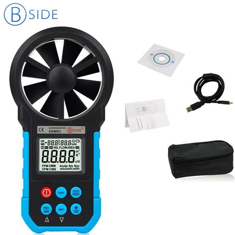 Bside Eam Digital Anemometer Wind Speed Meter Anemometro Air Flow