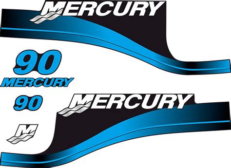 Mercury Hp Two Stroke Outboard Engine Decals Sticker Set Etsy