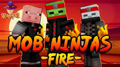 Mob Ninjas Fire By Magefall Minecraft Skin Pack Minecraft Bedrock