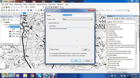 Digitizing Point Features On A Raster Image Using Arcmap YouTube