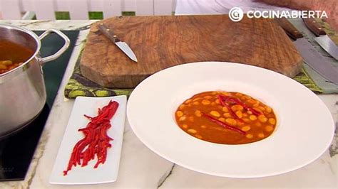 Pochas a la riojana Cocina Abierta de Karlos Arguiñano