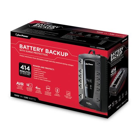 Le1000dg Battery Backup Product Details Specs Downloads Cyberpower