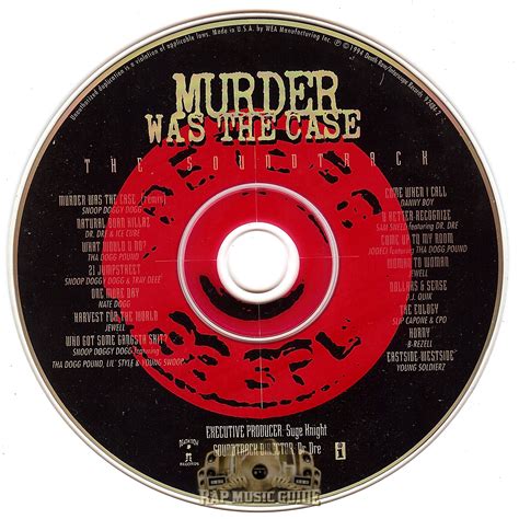 Murder Was The Case - The Soundtrack: 1st Press. CD | Rap Music Guide