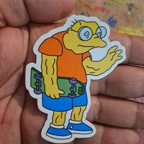 The Simpsons Vinyl Sticker Gay For Moleman Hans Moleman Etsy