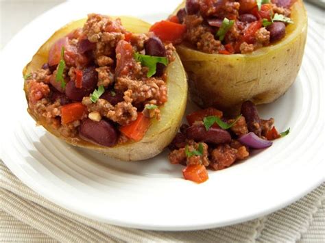 Pomme De Terre Farcie Au Chili Con Carne Recette Pommes De Terre