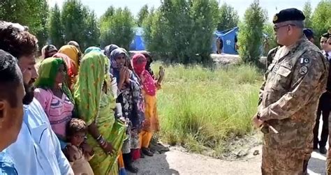 COAS Gen Bajwa Visits Flood Hit Areas In Sindh ASFE World TV