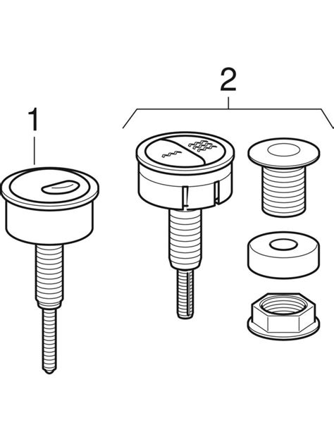 Spare Parts For Actuators Geberit Egg Fantasia Montebianco Ydra