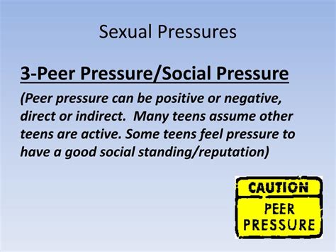 Ppt Sexual Pressures Powerpoint Presentation Free Download Id2536974